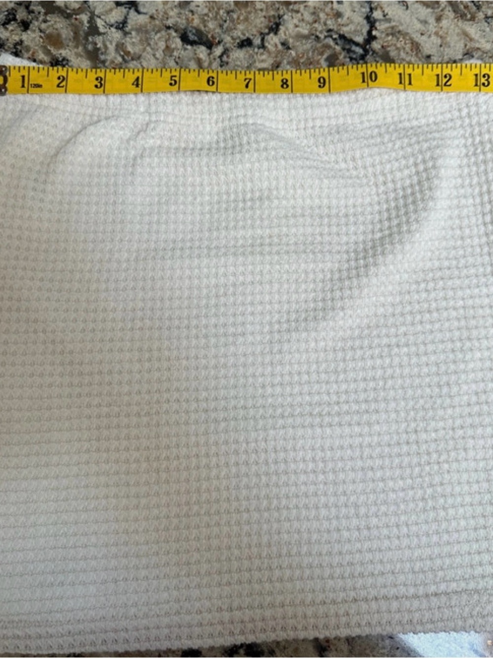 SHEIN White Waffle Weave Throw Blanket